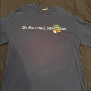 Navy "It's Five O'Clock Somewhere!" Graphic Tee